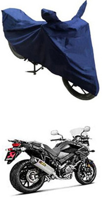 Wild Panther Two Wheeler Cover for Suzuki(V Strom 650, Blue)