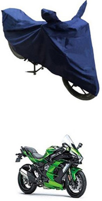 Z Tech Two Wheeler Cover for Kawasaki(Blue)
