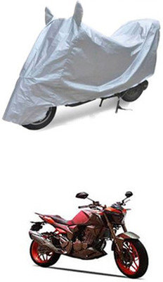 Z Tech Two Wheeler Cover for Universal For Bike(Silver)