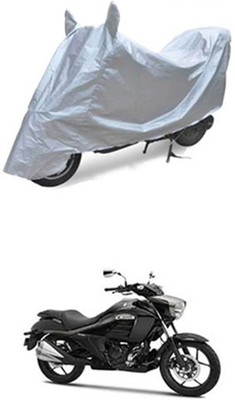 YOGE Two Wheeler Cover for Suzuki(Silver)