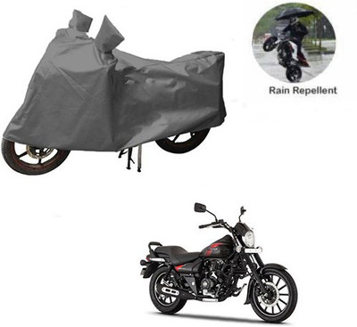 MOTOWORLD Waterproof Two Wheeler Cover for Bajaj(Avenger 220 Street, Grey)