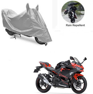 RPSENTTERPR Waterproof Two Wheeler Cover for Kawasaki(Ninja 250, Silver)