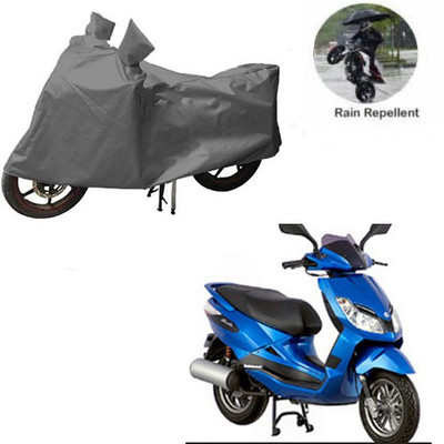 MOTOWORLD Waterproof Two Wheeler Cover for Bajaj(Sunny, Grey)