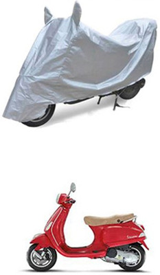 Z Tech Two Wheeler Cover for Universal For Bike(Vespa LX, Silver)