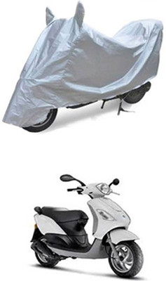 Z Tech Two Wheeler Cover for Piaggio(Silver)