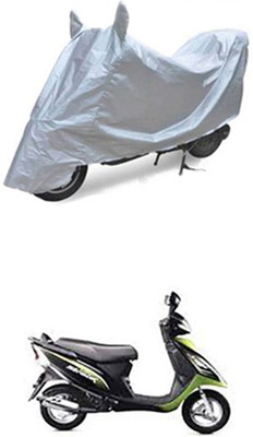 Z Tech Two Wheeler Cover for TVS(Scooty Streak, Silver)