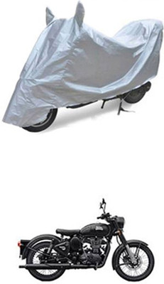 Wild Panther Two Wheeler Cover for Royal Enfield(Silver)