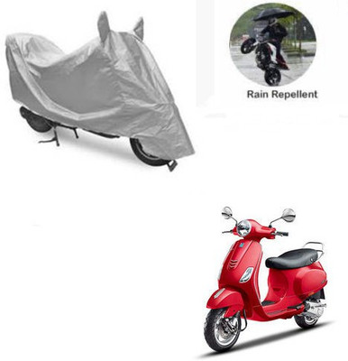 RPSENTTERPR Waterproof Two Wheeler Cover for Piaggio(Vespa VXL, Silver)