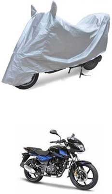 Z Tech Two Wheeler Cover for Bajaj(Pulsar 150 DTS-i, Silver)