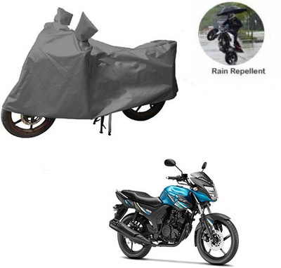 MOTOWORLD Waterproof Two Wheeler Cover for Yamaha(SZ-RR, Grey)
