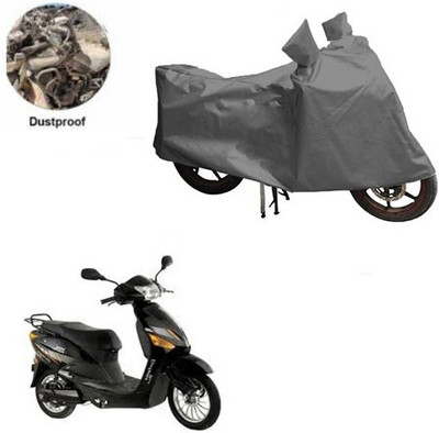 MOTOWORLD Waterproof Two Wheeler Cover for Hero(Electric Zippy, Grey)