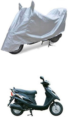 Z Tech Two Wheeler Cover for Kinetic(Silver)