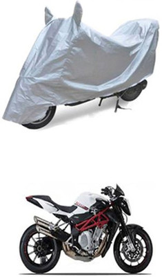 Z Tech Two Wheeler Cover for Universal For Bike(Silver)