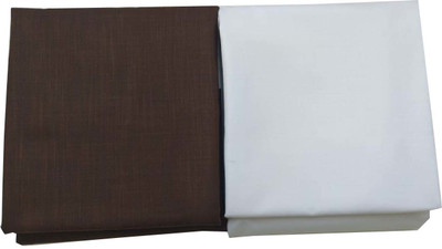 Pri & Su CottLinns Pure Cotton Solid, Self Design Kurta Fabric