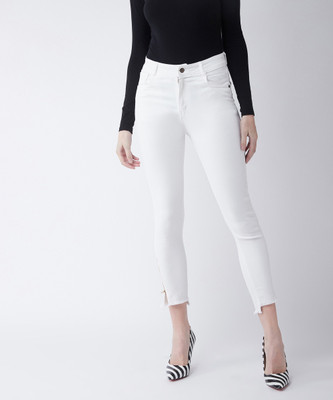 Miss Chase Skinny Women White Jeans