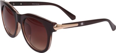 ROZIOR Cat-eye Sunglasses(For Women, Golden, Brown)