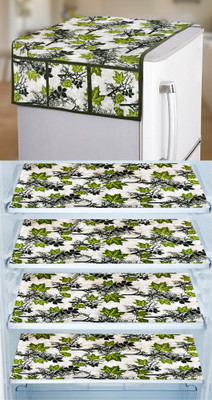 E-Retailer Refrigerator  Cover(Width: 99 cm, Value For Money Combo Pack Of 5 Piece, Green)