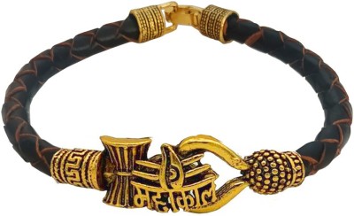 Shiv Jagdamba Leather Bracelet