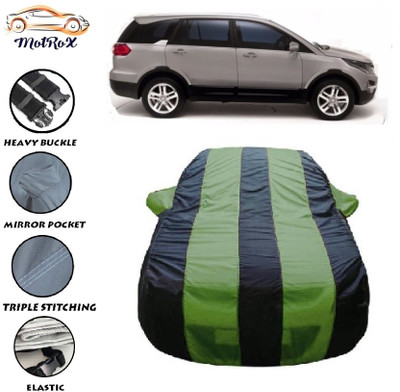 MoTRoX Car Cover For Tata Hexa (With Mirror Pockets)(Green, Blue)