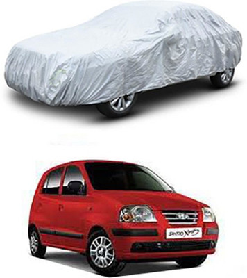 Wadhwa Creations Car Cover For Hyundai Santro Xing (Without Mirror Pockets)(Silver)