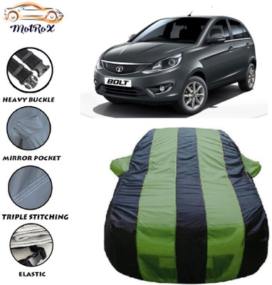 MoTRoX Car Cover For Tata Bolt (With Mirror Pockets)(Green, Blue)