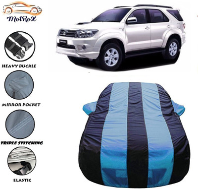 MoTRoX Car Cover For Toyota Fortuner Old (With Mirror Pockets)(Blue, Blue)