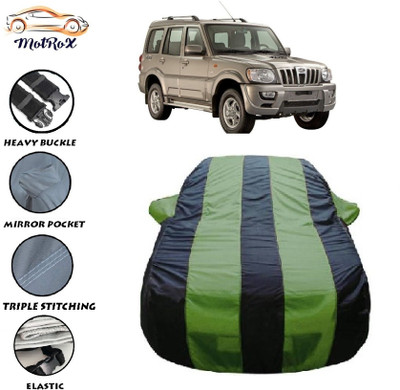 MoTRoX Car Cover For Mahindra XUV 500 (With Mirror Pockets)(Green, Blue)