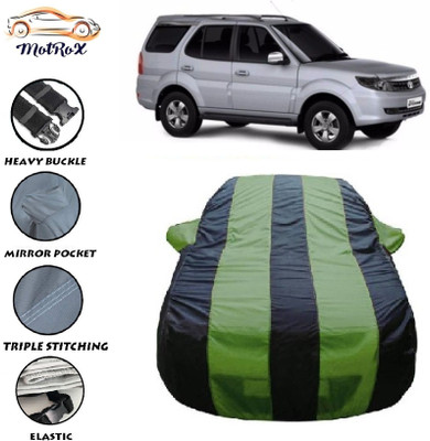 MoTRoX Car Cover For Tata Safari Storme (With Mirror Pockets)(Green, Blue)