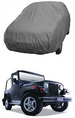 ENTIRELY ELITE Car Cover For Mahindra Thar (With Mirror Pockets)(Grey)