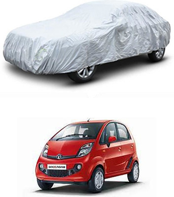 THE REAL ARV Car Cover For Tata Nano Genx (With Mirror Pockets)(Silver)