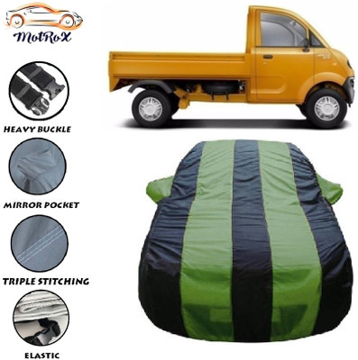 MoTRoX Car Cover For Mahindra Jeeto (With Mirror Pockets)(Green, Blue)