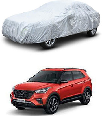 Wadhwa Creations Car Cover For Jeep Compass (Without Mirror Pockets)(Silver)