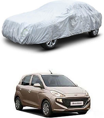 Wadhwa Creations Car Cover For Hyundai Santro (Without Mirror Pockets)(Silver)