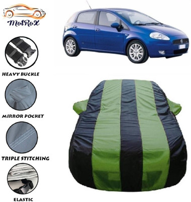 MoTRoX Car Cover For Fiat Grande Punto (With Mirror Pockets)(Green, Blue)