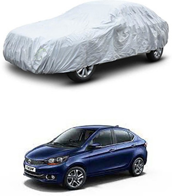 THE REAL ARV Car Cover For Tata Tigor (With Mirror Pockets)(Silver)