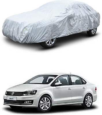 WildKraftZ Car Cover For Volkswagen Vento (Without Mirror Pockets)(Silver)