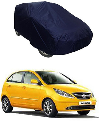 THE REAL ARV Car Cover For Tata Vista Tech (With Mirror Pockets)(Blue)