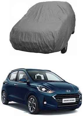 THE REAL ARV Car Cover For Hyundai Grand i10 Nios (With Mirror Pockets)(Grey)