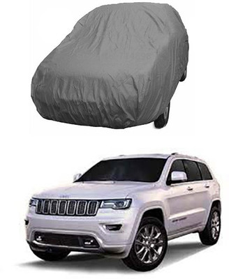 THE REAL ARV Car Cover For Mahindra Jeep (With Mirror Pockets)(Grey)