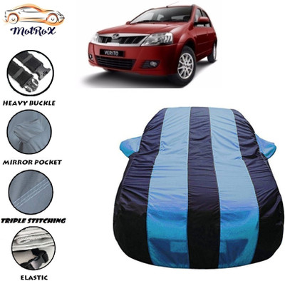 MoTRoX Car Cover For Mahindra Verito (With Mirror Pockets)(Blue)
