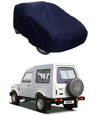 Wadhwa Creations Car Cover For Maruti Suzuki Gypsy MG-410 (Without Mirror Pockets)(Blue)