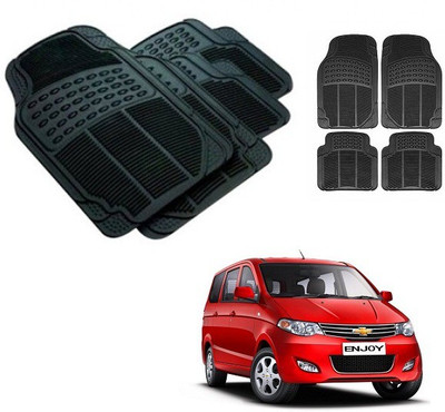 After cars Rubber 3D Mat For  Chevrolet Enjoy(Black)