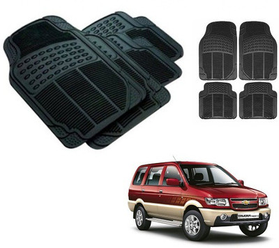 After cars Rubber 3D Mat For  Chevrolet Tavera(Black)
