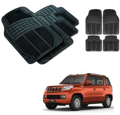 After cars Rubber 3D Mat For  Mahindra TUV 300(Black)