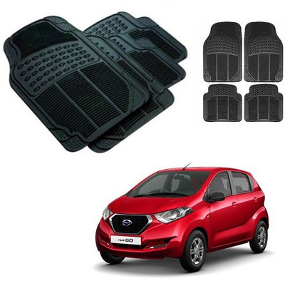 After cars Rubber 3D Mat For  Datsun Redi GO(Black)