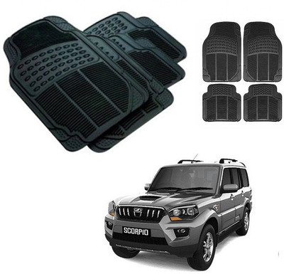 After cars Rubber 3D Mat For  Mahindra Scorpio(Black)
