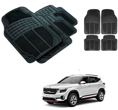 After cars Rubber 3D Mat For  Kia Seltos(Black)