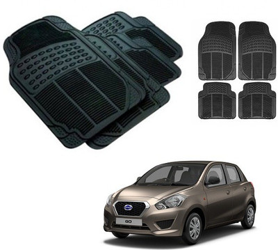 After cars Rubber 3D Mat For  Datsun Go(Black)
