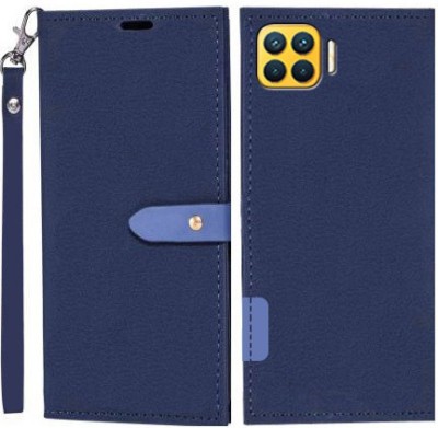 Wynhard Flip Cover for OPPO F17 Pro, OPPO F17 Pro Diwali Edition(Blue, Grip Case, Pack of: 1)