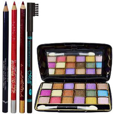 adbeni Eyebrow Liner, Lip Liner & Eyeshadow Combo Make Up Set Pack Of 5, GC165(5 Items in the set)